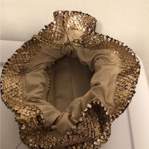 ANTHROPOLOGIE GOLD BAG NWT # wedding #;party - Picture 10 of 10